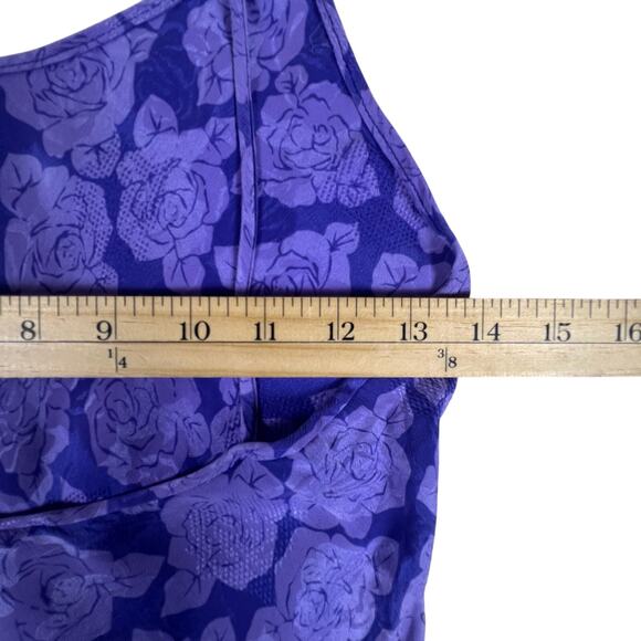 Vintage 90s Victoria’s Secret Silk Slip S Purple Floral Jacquard Gold Label USA - Picture 8 of 9